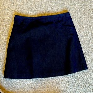 EUC Dorothy Perkins black corduroy mini skirt